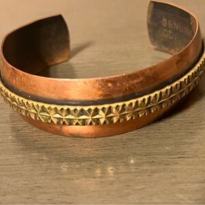 COPPER CUFF BRACELET GENUINE VINTAGE